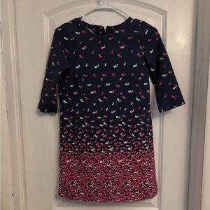 Vineyard Vines Navy Jacket with Pink and Green Whale Design